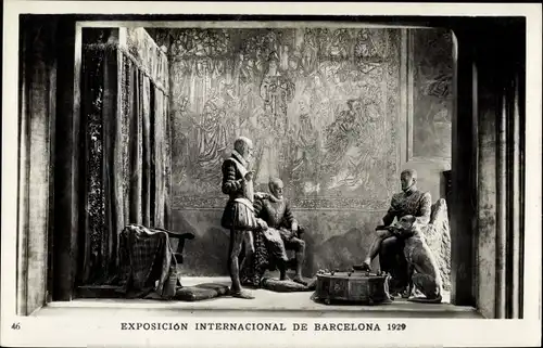 Ak Exposicion Internacional de Barcelona 1929, Palacio Nacional, Duque de Alba