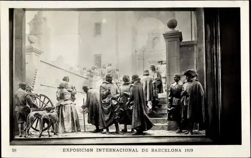 Ak Exposicion Internacional de Barcelona 1929, Palacio Nacional, Quevedo