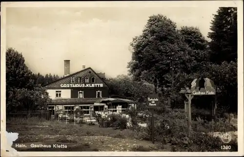 Ak Hain Hayn Oybin Oberlausitz, Gasthof Klette