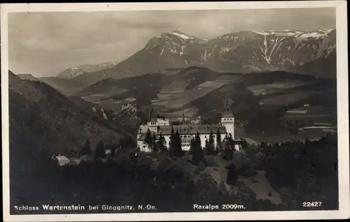 Ak Gloggnitz in Niederösterreich, Schloss Wartenstein, Roxalpe