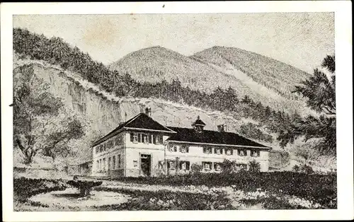 Ak Neustadt Haardt, Herz Jesu Kloster, Berge