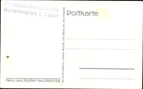 Ak Neustadt Haardt, Herz Jesu Kloster, Berge