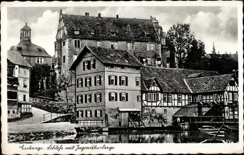 Ak Eschwege an der Werra Hessen, Schloss mit Jugendherberge