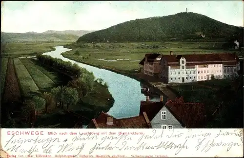 Ak Eschwege an der Werra Hessen, Leuchtberg, Bismarckturm