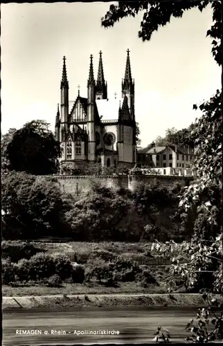 Ak Remagen am Rhein, Apollinariskirche