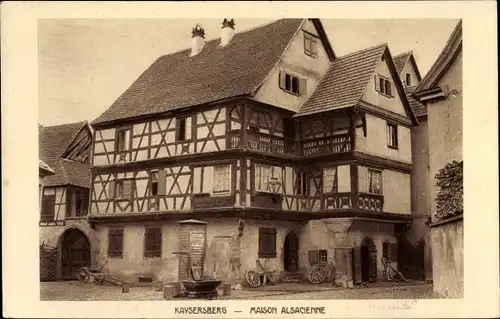 Ak Kaysersberg Elsass Haut Rhin, Maison Alsacienne