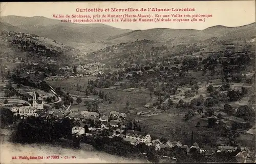Ak Munster Münster Elsass Haut Rhin, Vallee de Soulzeren