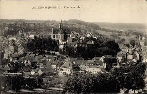 Ak Altkirch Elsass Haut Rhin, Vue generale