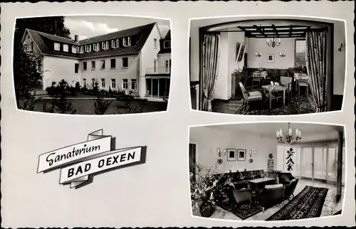 Ak Bad Oexen Eidinghausen Bad Oeynhausen in Westfalen, Blick ins Sanatorium