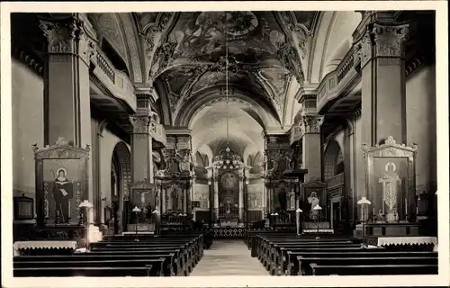 Ak Beuron an der Donau Württemberg, Erzabtei, Inneres der Kirche