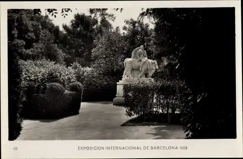 Ak Barcelona Katalonien Spanien, Exposicion International 1929, Rincon del Parque