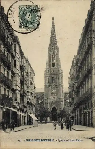 Ak Donostia San Sebastian Baskenland, Iglesia del Buen Pastor