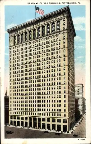 Ak Pittsburgh Pennsylvania USA, Henry W. Oliver Building