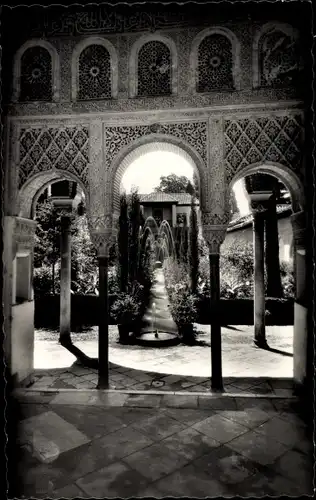 Ak Granada Andalusien Spanien, Jardines del Generalife
