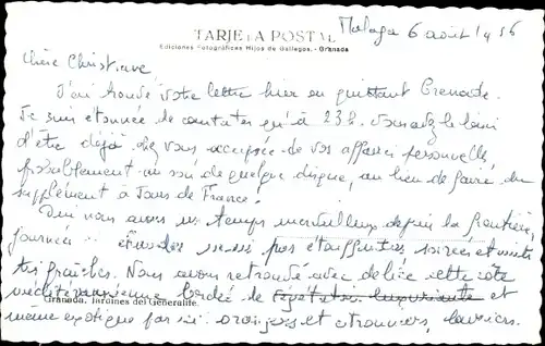 Ak Granada Andalusien Spanien, Jardines del Generalife