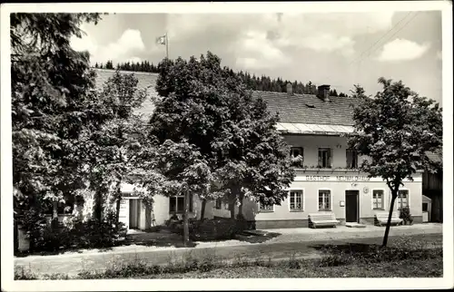 Ak Bayerisch Eisenstein im Bayrischen Wald Niederbayern, Gasthof Neuwaldhaus