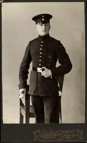 CdV Deutscher Soldat in Uniform, Portrait