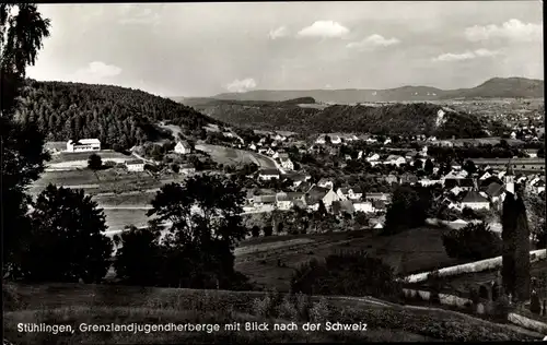 Ak Stühlingen im Schwarzwald Baden, Grenzlandjugendherberge m. Blick n. d. Schweiz