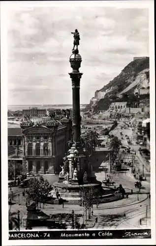 Ak Barcelona Katalonien Spanien, Monumento a Colon