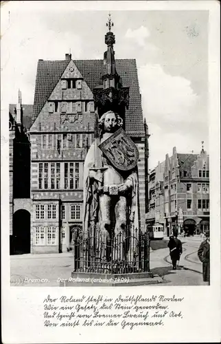 Ak Hansestadt Bremen, Roland