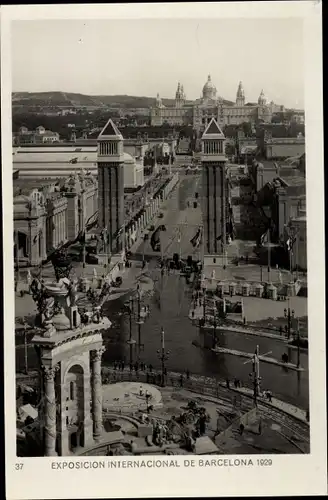 Ak Exposicion Internacional de Barcelona 1929, Entrada a la Exposicion