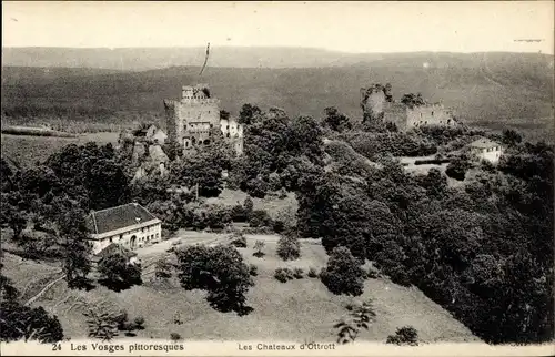 Ak Ottrott Elsass Bas Rhin, Les Chateaux d'Ottrott