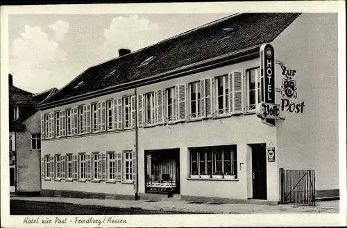 Ak Friedberg in Hessen, Hotel zur Post