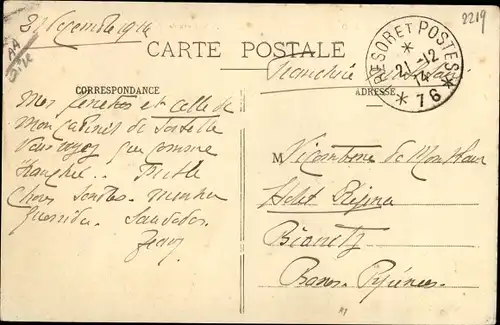 Ak Compiègne Oise, Chateau de Glaignes