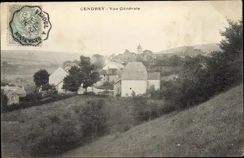 Ak Cendrey Doubs, Vue Generale