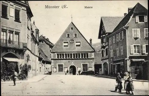 Ak Munster Münster Haut Rhin, Maririe, Bürgermeisterhaus, Dietz