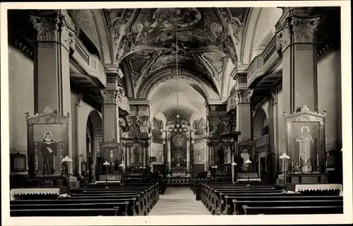 Ak Beuron an der Donau Württemberg, Erzabtei, Inneres der Kirche