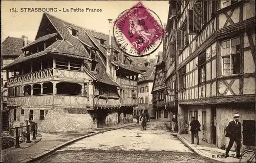 Ak Strasbourg Straßburg Elsass Bas Rhin, La Petite France