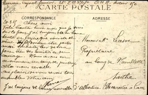 Ak Arras Pas de Calais, L'Hospital St. Jean, Bombardement, Guerre 1914