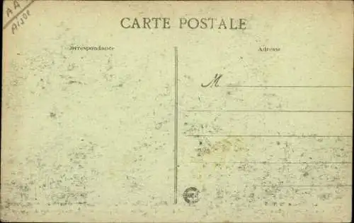 Ak Soissons Aisne, La Rue du Pot d'Elain aprés le bombardement, La Guerre 1914-17