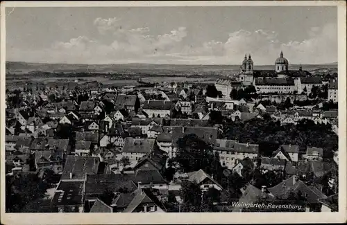 Ak Weingarten in Württemberg, Ravensburg,, Gesamtansicht