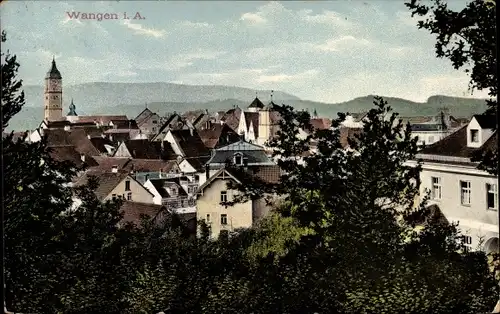 Ak Wangen im Allgäu, Panorama