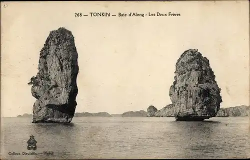 Ak Baie d'Along Tonkin Vietnam, Les Deux Freres