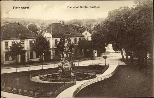 Ak Rathenow im Havelland, Denkmal Großer Kurfürst
