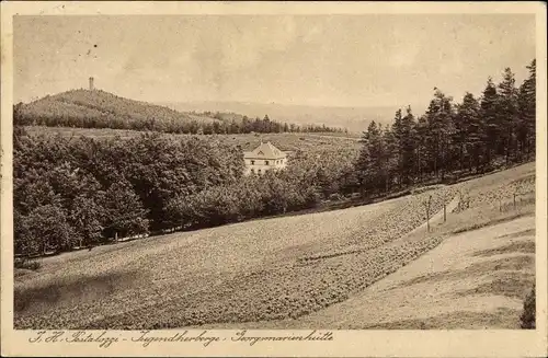 Ak Georgsmarienhütte in Niedersachsen, Blick z. Pestalozzi Jugendherberge