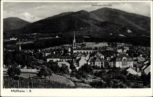 Ak Müllheim in Baden Markgräflerland, Gesamtansicht