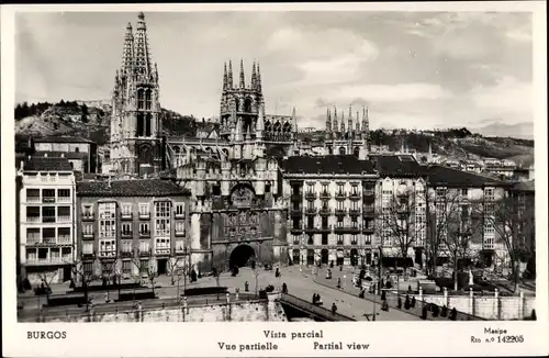 Ak Burgos Kastilien und León, Vista parcial