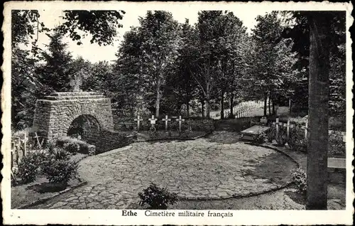 Ak Virton Wallonien Luxemburg, Militärfriedhof, Cimetière militaire de Ethe-Laclaireau