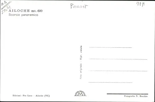 Ak Biella Piemonte, Ailoche, Scorcio panoramico