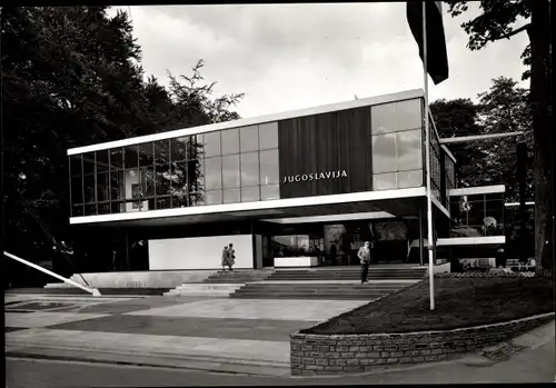 Ak Bruxelles Brüssel, Weltausstellung 1958, Pavillon von Jugoslawien