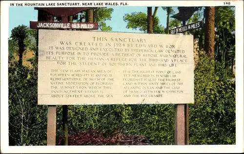 Ak Lake Wales Florida USA, In the Mountain Lake Sanctuary