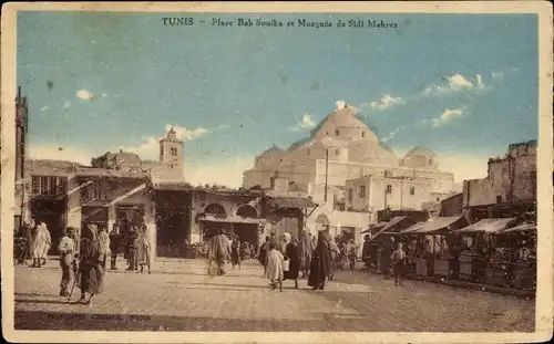 Ak Tunis Tunesien, Place Bab Souika et Mosque de Sidi Mahrez