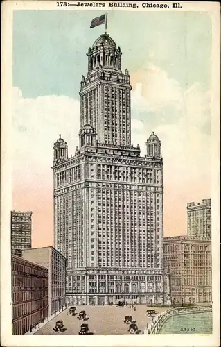 Ak Chicago Illinois USA, Jewelers Building