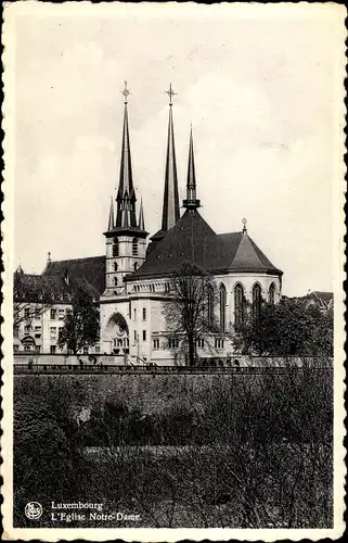 Ak Luxemburg, L'Église Notre Dame