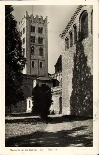 Ak Ripoll Katalonien, Monasterio, Detalle