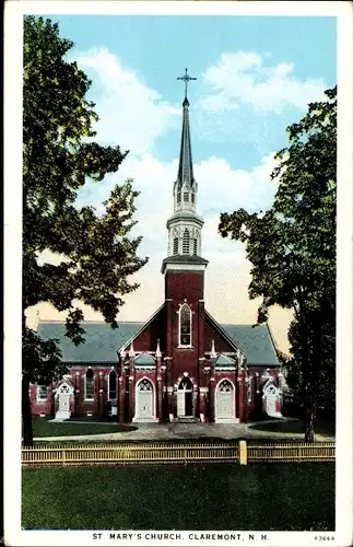 Ak Claremont New Hampshire USA, St. Mary's Church